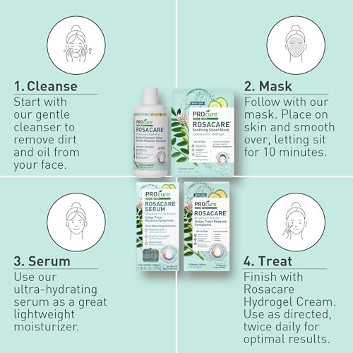 PROcure ROSACARE Gentle Face Cleanser, 8 oz