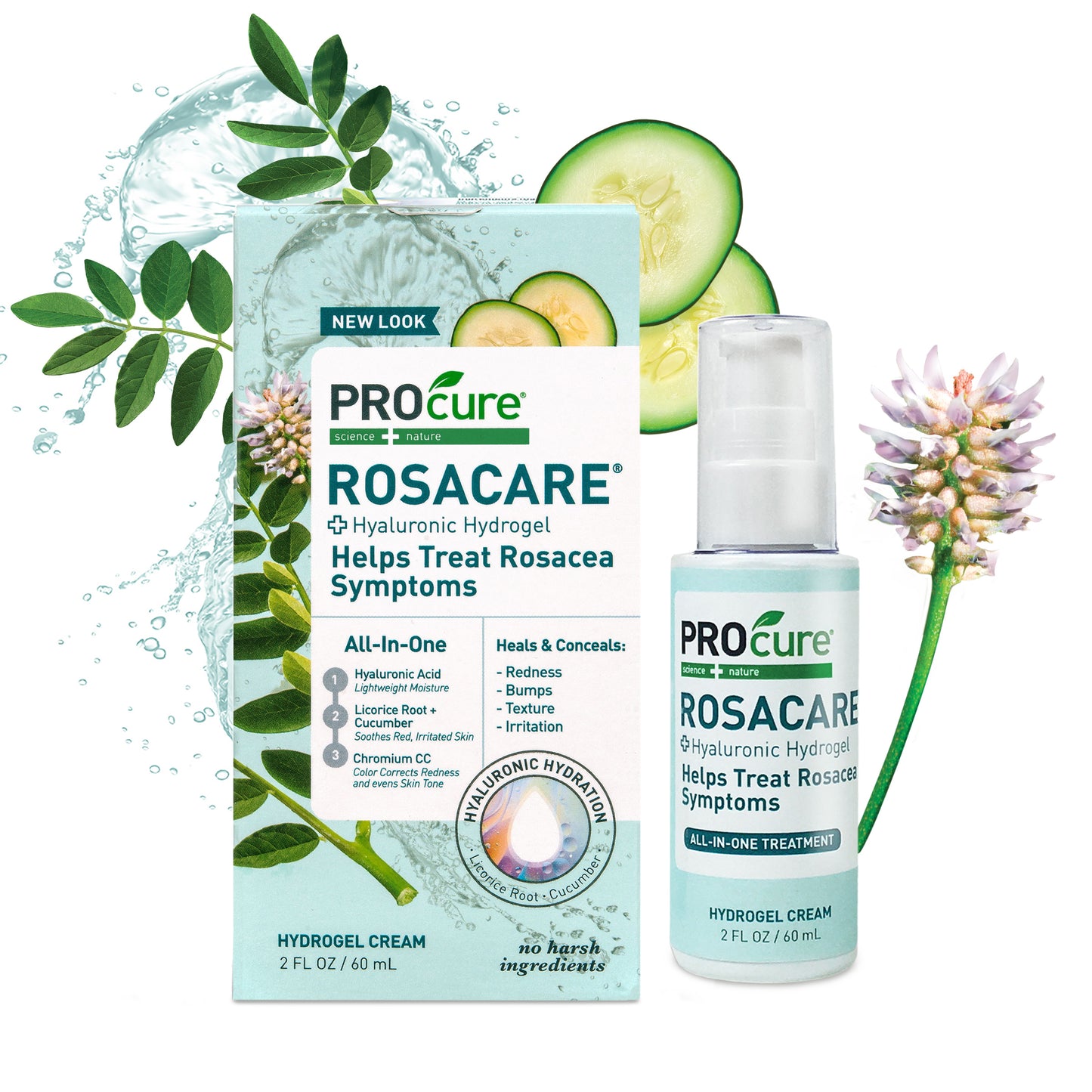 PROcure Rosacare Medicated Redness Reduction CC Face Cream 2 Ounce