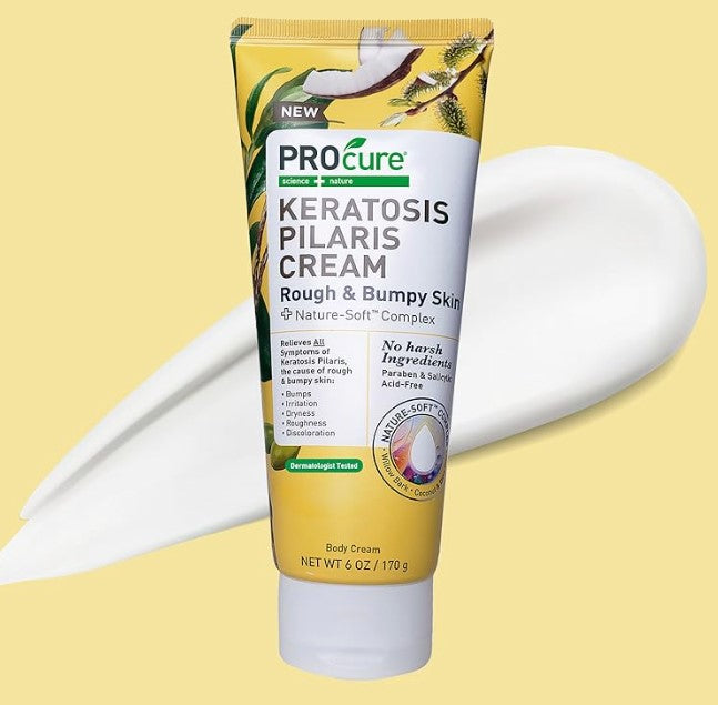 Procure Keratosis Pilaris Cream for Body, Exfoliating Rough and Bumpy Skin Lotion 6 Oz
